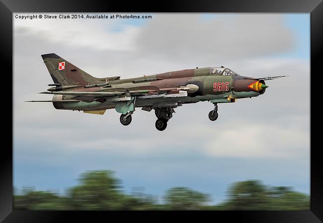 Sukhoi Su-22 (Fitter) Framed Print by Steve H Clark
