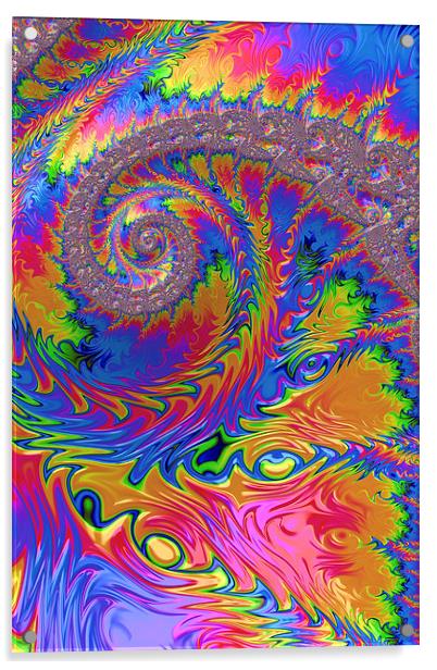 Spiral Rainbow Acrylic by Steve Purnell