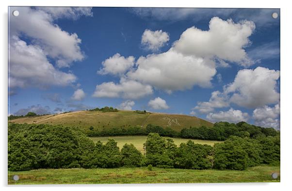  The Cerne Giant. Acrylic by Mark Godden