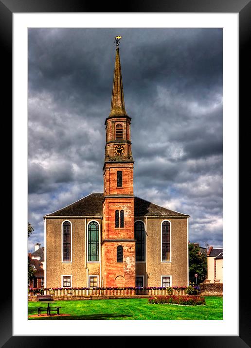 Strathaven East Parish Church Framed Mounted Print by Tom Gomez