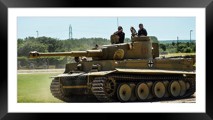  tiger tank 131 Framed Mounted Print by nick wastie