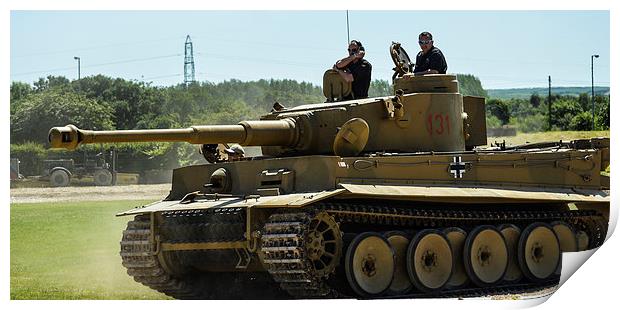  tiger tank 131 Print by nick wastie