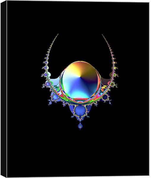  Psychedelic necklace Canvas Print by Leighton Collins