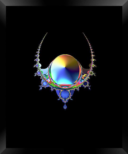  Psychedelic necklace Framed Print by Leighton Collins