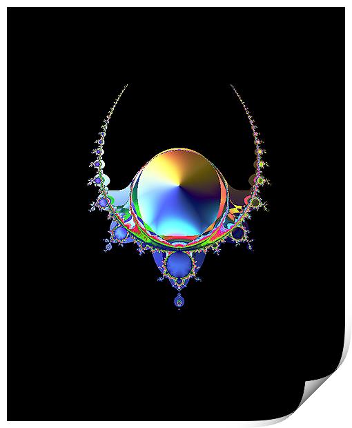 Psychedelic necklace Print by Leighton Collins