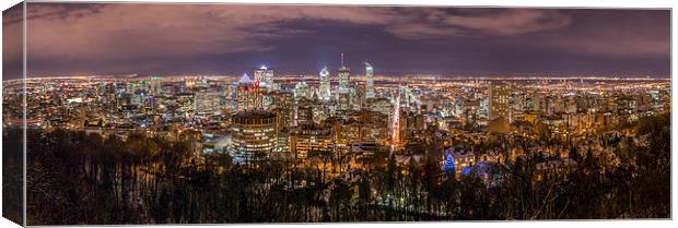  Montreal Panorama Canvas Print by Bob Small