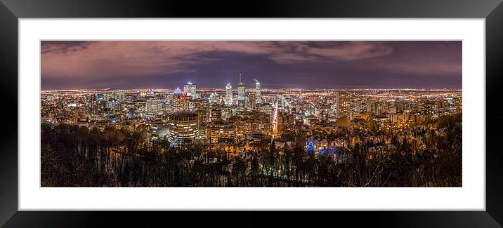  Montreal Panorama Framed Mounted Print by Bob Small