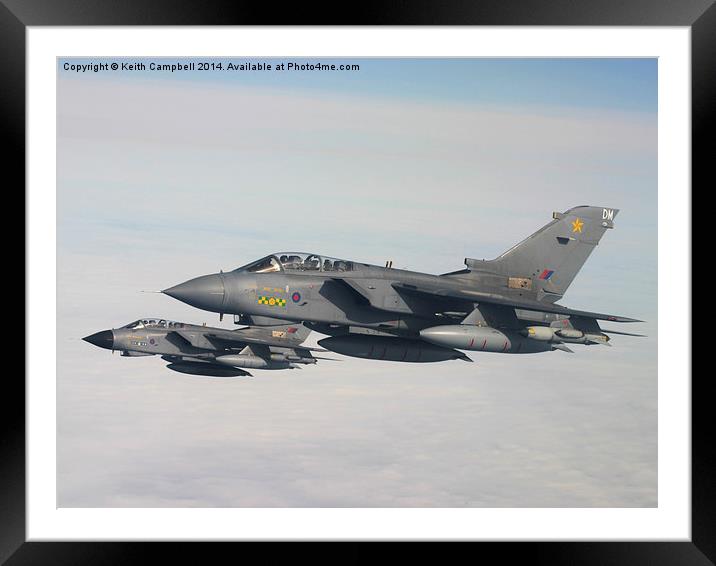  RAF Tornado pair Framed Mounted Print by Keith Campbell