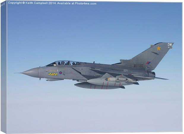  RAF Tornado ZA542 Canvas Print by Keith Campbell