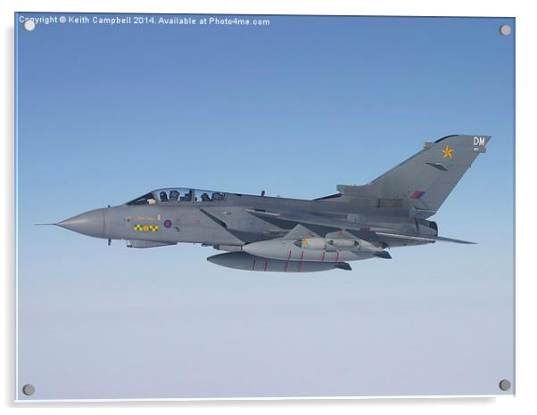  RAF Tornado ZA542 Acrylic by Keith Campbell