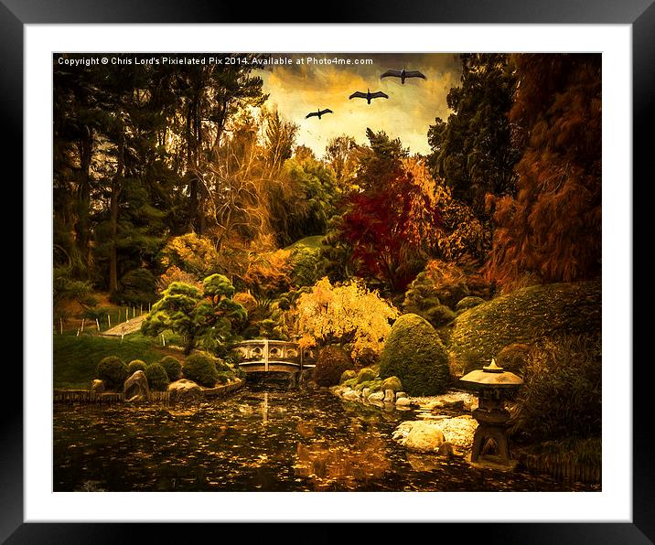  Fantasy Asian Landscape Framed Mounted Print by Chris Lord