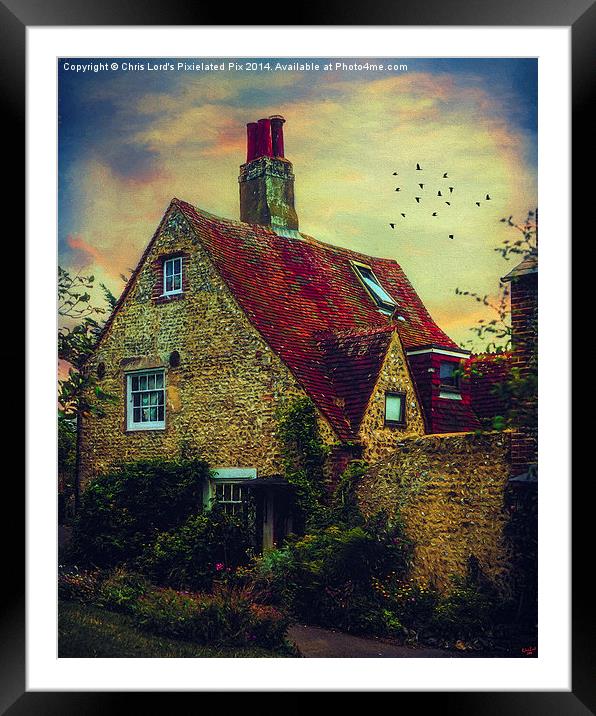  Cosy Cottage Framed Mounted Print by Chris Lord