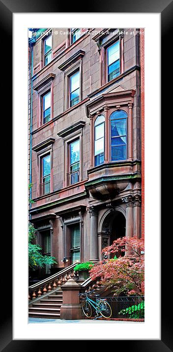 Brooklyn Heights - NYC - by Carlos Alkmin Framed Mounted Print by Carlos Alkmin