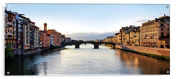 Firenze - Italia - Ponte a Santa Trinità Acrylic by Carlos Alkmin