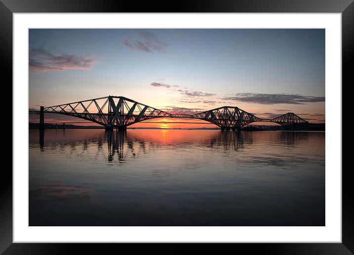  Sunset on the Forth Framed Mounted Print by Alan Sinclair