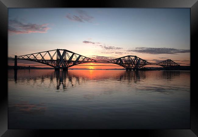  Sunset on the Forth Framed Print by Alan Sinclair