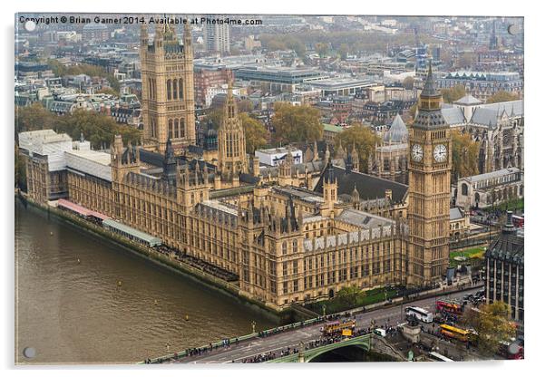  Parliament from the London Eye Acrylic by Brian Garner