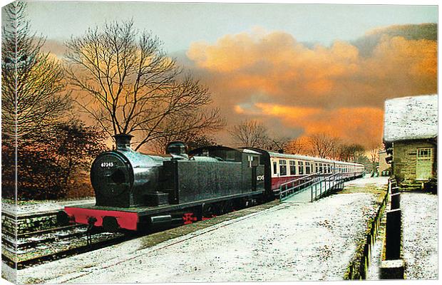  Hawes Station Yorkshire UK Canvas Print by Irene Burdell