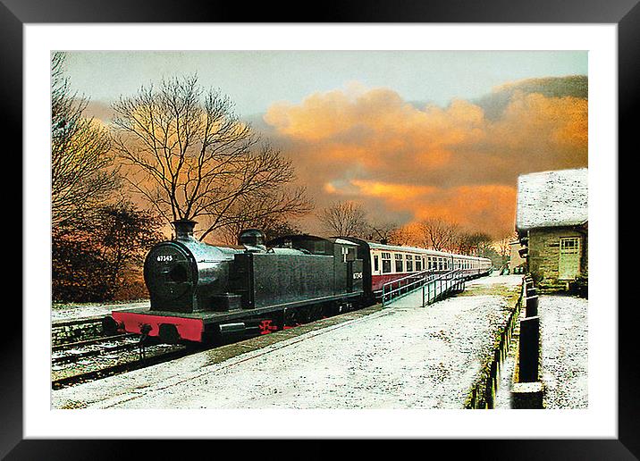  Hawes Station Yorkshire UK Framed Mounted Print by Irene Burdell