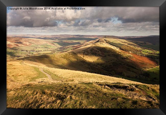 The Great Ridge Framed Print by Julie Woodhouse