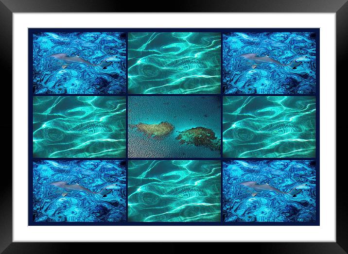  Blue Water Discovery  Framed Mounted Print by Jenny Rainbow