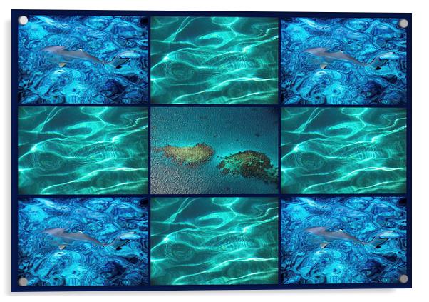  Blue Water Discovery  Acrylic by Jenny Rainbow
