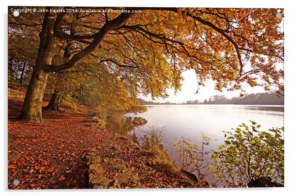  A shot of Knypersley Reservoir, Stoke-on-Trent Acrylic by John Keates