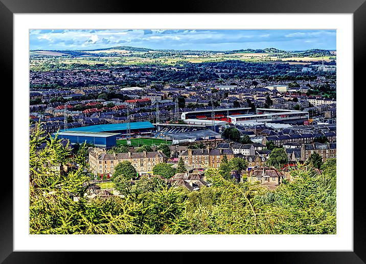 Football Grounds in Dundee Framed Mounted Print by Valerie Paterson