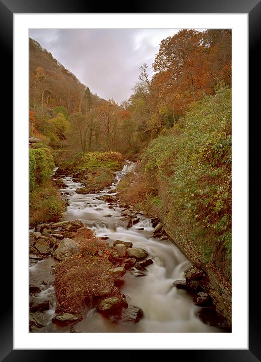 glen lyn Gorge in autumn  Framed Mounted Print by graham young