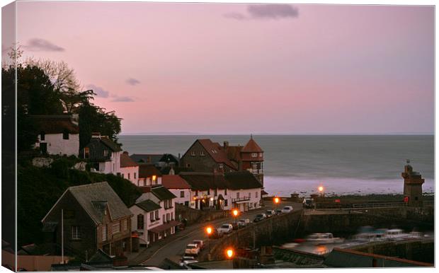 Lynmouth at Dusk  Canvas Print by graham young