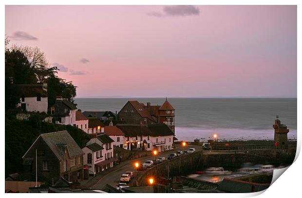 Lynmouth at Dusk  Print by graham young