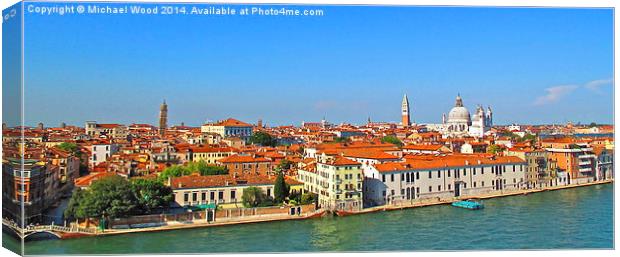  Rooftops of Venice Canvas Print by Michael Wood