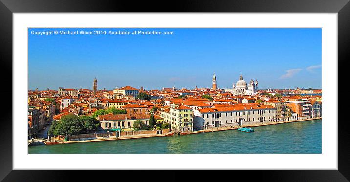  Rooftops of Venice Framed Mounted Print by Michael Wood