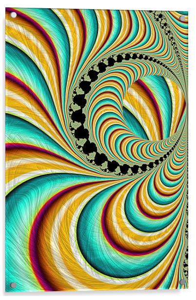 Candy Swirls Acrylic by Steve Purnell