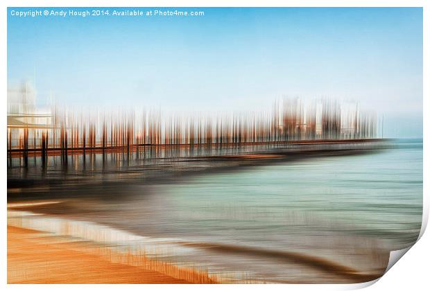  Hastings Pier Print by Andy Hough