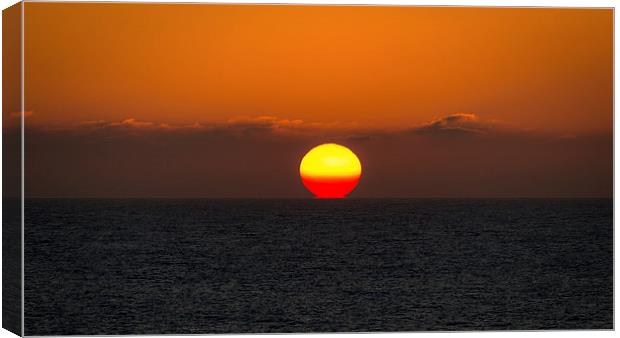  Sunset over the Atlantic Canvas Print by Andy McGarry