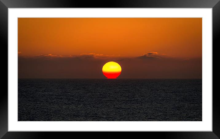 Sunset over the Atlantic Framed Mounted Print by Andy McGarry