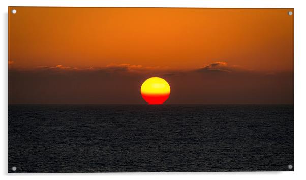  Sunset over the Atlantic Acrylic by Andy McGarry