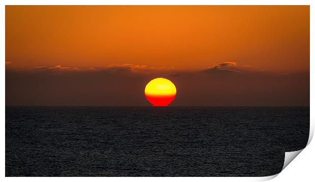  Sunset over the Atlantic Print by Andy McGarry