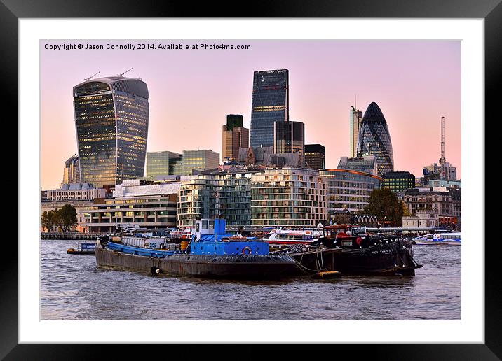  The City Of London Framed Mounted Print by Jason Connolly