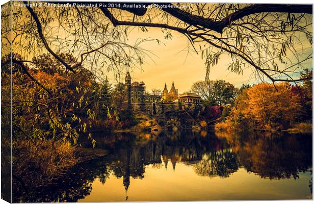  Belvedere Castle In Autumn Canvas Print by Chris Lord