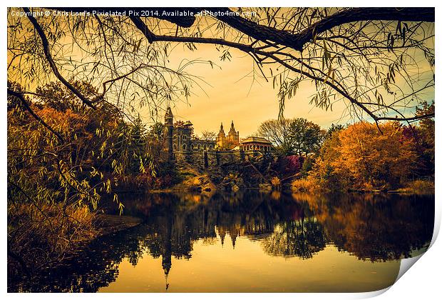  Belvedere Castle In Autumn Print by Chris Lord
