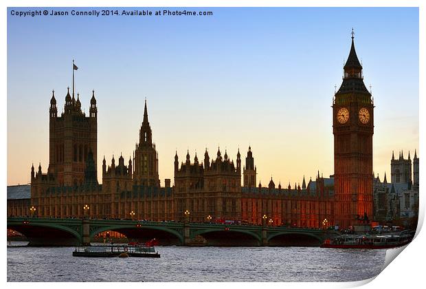  Palace Of Westminster Print by Jason Connolly