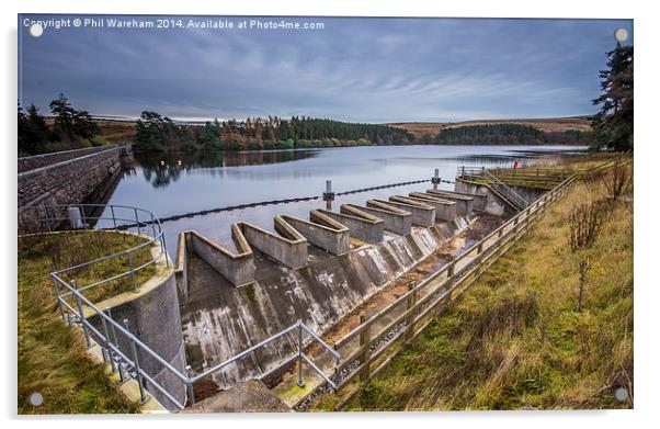  Dartmoor Reservoir Acrylic by Phil Wareham