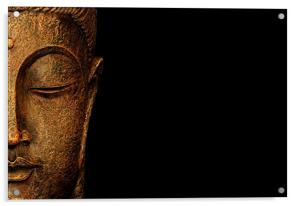  Budda  Acrylic by Christian Corbett