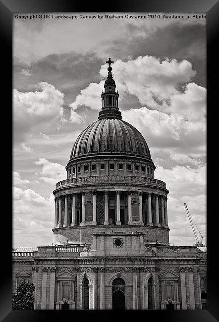 St Pauls Cathedral  Framed Print by Graham Custance