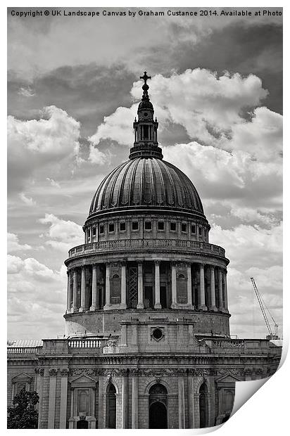 St Pauls Cathedral  Print by Graham Custance