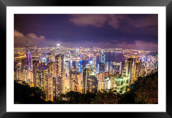 Hong Kong. Framed Mounted Print by Louise Wilden