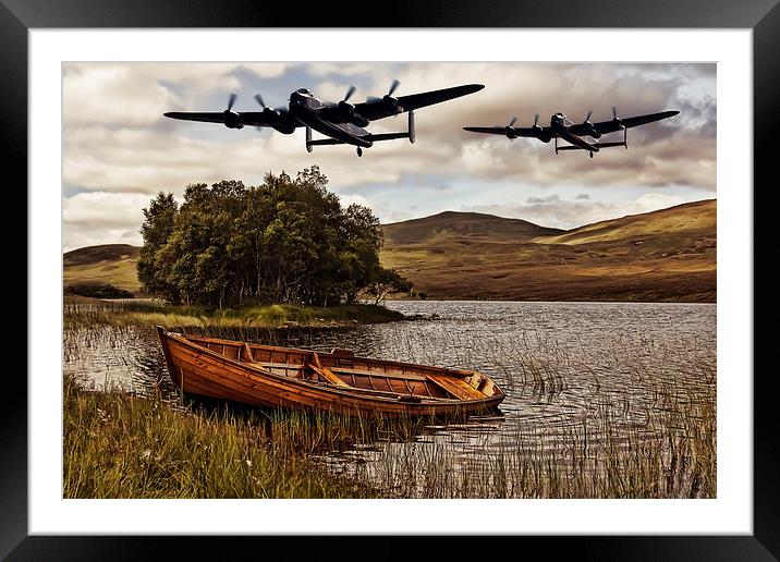  Flying over Loch Awe Framed Mounted Print by Sam Smith