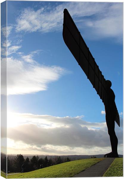  Angel of the North Canvas Print by Ros Ambrose